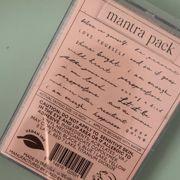 Inked by Dani Temporary Tattoo Pack - Mantra - Picture 2 of 2